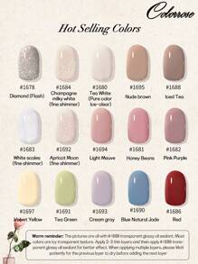 COLORROSE 11ml 可撕式指甲油，指甲凝胶，水性，含滋养油，亮釉色，快干，圆形刷头，方便涂抹 - 淺灰紫 - 查看 5