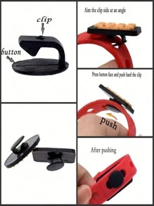 1個發光貓爪鞋飾,適用於涼鞋、花園鞋、diy鞋飾 - 藍色 - 查看 8