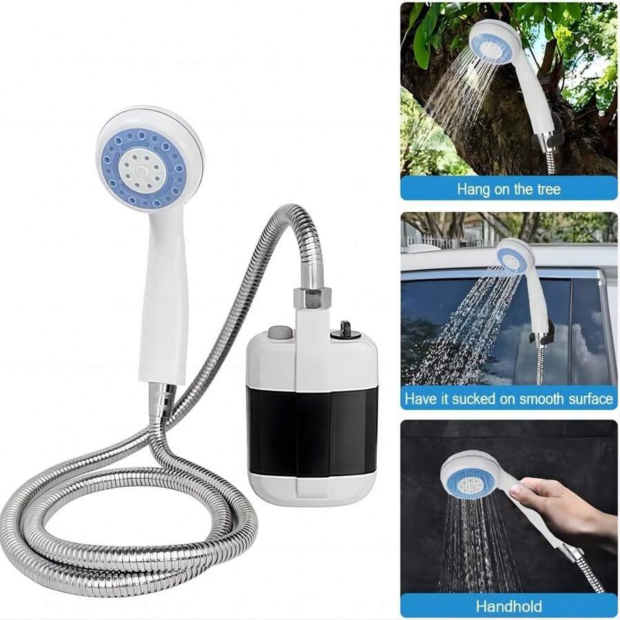 Regadera De Mano Ducha Portatil Recagable Con Bomba Camping exterior - ducha eléctrica portátil - Ver 1