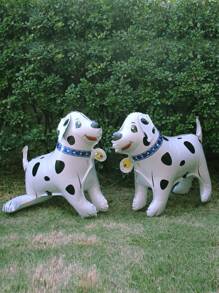 2 件 3D 达尔马提亚狗造型气球套装，圣诞节