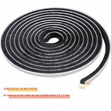 1包 20米門窗隔熱膠帶,防風密封帶,隔絕冷、熱、塵、噪音和昆蟲 刷子9mm X 9mm氣象封條 - 黑色 - 查看 2