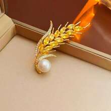 1個簡約時尚的高級玫瑰＆星星胸針,適用於女式外套、毛衣和西裝外套 - F款 - 查看 1