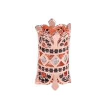 2入組方形鋯石珠串手鍊、鏈子裝飾珠子間的零件,花卉設計管型珠子,珠寶製作用品 - 2個花型間隔珠 - 查看 4