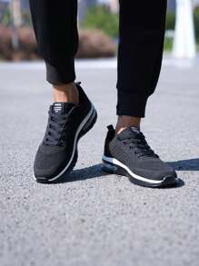 Men's Couples' All Seasons Air Cushion Slip-Resistant Wear-Resistant Fashion Breathable Comfortable All-Match Outdoor Running Sneakers Casual Sports Shoes Shoes Large Size