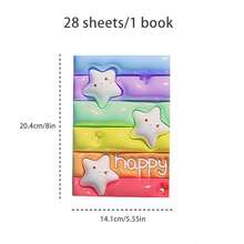 4 Piezas/set Lindo Cuaderno De Alambre De Dibujos Animados En 3d Con Relieve De Coche, Tamaño A5 Cuaderno Blando Para Estudiantes Y Uso De Oficina - Multicolor - Ver 11