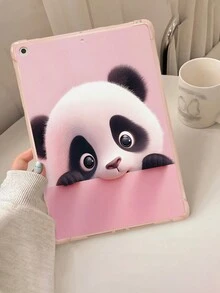 Funda protectora de carcasa blanda con estampado de panda compatible con iPad 2018/Air2/9.7 pulgadas Apple Air 5/9/10ma generación Tablet/versión 2021 de 10.2 pulgadas, mate, a prueba de caídas, resistente a golpes, cobertura completa para iPad - Multicolor - Ver 2