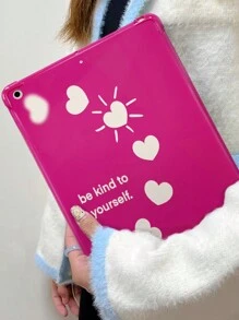 Cute Cartoon Printed Soft Silicon Mini Tablet Case With Four Corners Anti-Fall Function, Compatible With IPad, Pink - Multicolor - View 8