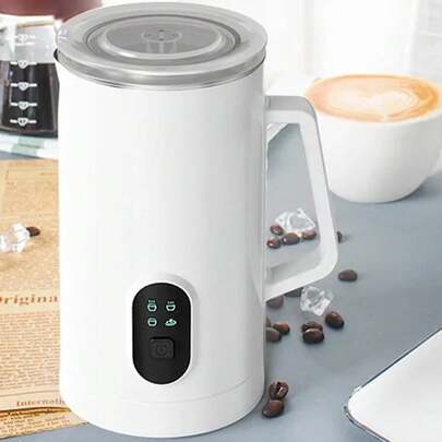 Brutelle 580毫升容量电动奶泡器，400瓦功率，冷热两用，保温设计，适合家庭、宿舍、旅行使用。