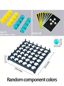 1入組2-4人成人球類遊戲,互動桌遊,扔球減壓遊戲,有趣彈跳球,聖誕派對桌遊玩具,飲料冒險遊戲道具,聖誕禮物 - 彩色 - 查看 4