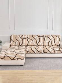 1 vỏ đệm ghế sofa co giãn in họa tiết, vỏ ghế sofa hình chữ L, vỏ đệm lưng ghế sofa riêng biệt, bảo vệ đồ đạc, vỏ đệm ghế sofa co giãn - Lạc đà - Xem 6
