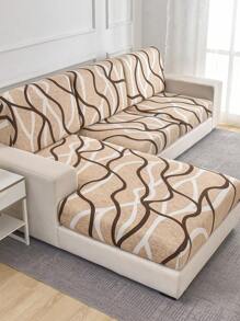 1 vỏ đệm ghế sofa co giãn in họa tiết, vỏ ghế sofa hình chữ L, vỏ đệm lưng ghế sofa riêng biệt, bảo vệ đồ đạc, vỏ đệm ghế sofa co giãn - Lạc đà - Xem 2