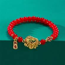 'NaFu' New Chinese Style Classic Dragon Bracelet Auspicious Luck Benediction Dragon New Year Gift - 8mm - View 10