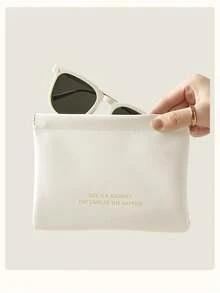 1pc Mini Multifunctional Storage Bag Inspired By Ins Style For Cosmetics, Earphone, Coin, Miscellaneous And Lipstick - White - View 5