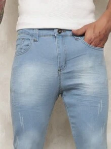 Men Pants - 薄荷藍 - 查看 2