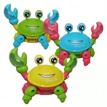 Yong Brinquedo Musical Divertido Caranguejo Fujão à Pilha E luzes - Vermelho - Visão 2