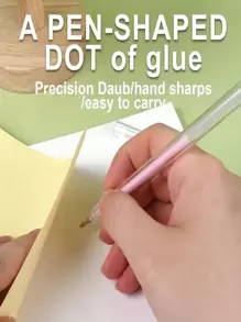 6 件套多色极具吸引力的限量版手工相册胶水，一支适合您重返校园的多色点胶笔 - 彩色 - 查看 3