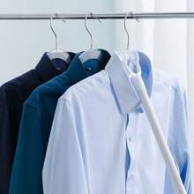 Tendedero Retráctil De Acero Inoxidable Para Ropa, Colgador De Ropa Extraíble Para Uso En Dormitorio/hogar, 5 Uds. - Blanco - Ver 3