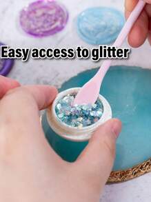 1pc Double-End Silicone Sealing Wax Spatula Tool, Multifunctional Wax Seal Stir Sticks, Heat-Resistant Silicone Scraper For Sealing Wax Spoon Clean, Mixing Resin, Art & Craft Projects, Sealing Wax Tools Accessories - Multicolor - View 5