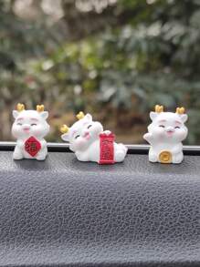 3pcs Cute New Year Dragon Theme Creative Combination Set - Multicolor - View 1