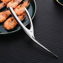 A Stainless Steel Shrimp Line Knife Seafood Hot Pot Kitchen Special Shrimp Line Stainless Steel Peeling Shrimp Back Tool - Silver - View 2