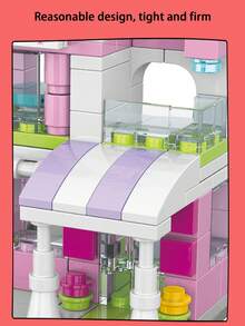 168pcs Flower Shop Theme Children Building Blocks Set Mini Simulation City Street Scene Small Particle Model, Handheld Puzzle Toy, Gift For Boys And Girls - Orange - View 5