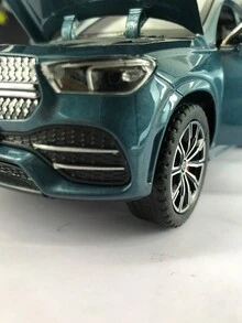 One 1:24 Scale Blue Zinc Alloy Die-Cast Shell Off-Road Vehicle Model Toy Car, 20.5cm X 8.5cm X 7.5cm (L X W X H), 451g, Doors, Hood And Wheels Can Be Opened, With Shock Absorbers And Rolling Wheels; Suitable For Boys, Children's Birthday, Holiday Gifts, Collectibles, Exhibition And Toy Car Model Decoration. - Blue - View 10