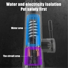 Electric Heating Tap Kitchen Bathroom Fast Instant Hot Water Heater Faucet 360° - Silver - View 5