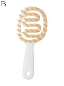 1pc Soft Silicone Scalp Massager Brush With Handle For Shampoo, Dandruff Removal, Itching Relief And Head Scratching - Multicolor - View 7