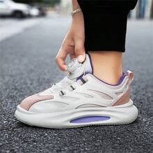 Women's New Spring/Autumn Low Heel Breathable Mesh Sneakers In Pink - Pink - View 9