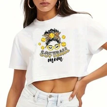 1入組「足球/垒球媽咪」黃色熱貼於t恤上,diy熱轉印等級,可用於服裝精美設計貼花和衣料纏繞 - 彩色 - 查看 9