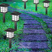 2入組/包小房子太陽能戶外防水草坪燈,適用於別墅花園裝飾和景觀照明 - 白光 - 查看 5