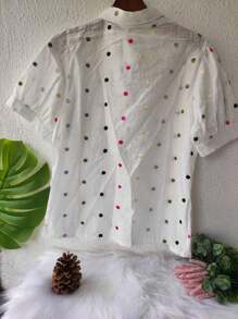 Women Blouses - 白色 - 查看 3