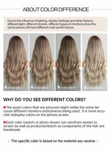 26英寸長啡色漸層金色卷曲波浪假髮，蓬鬆髮型，配有瀏海，防高溫纖維合成假髮，適用於女性日常、派對、萬聖節佩戴