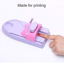 Nail Art Printing Machine Hand-Painted Nail Oil Design Kit, Diy Manual Nail Art Stamper Set - Purple - View 5