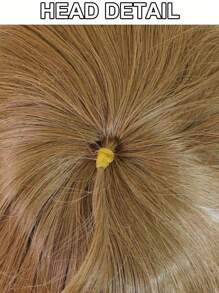 Long Straight Brown Cosplay Wig For Costume Anime Wig With Bangs Heat Resistant High Temperature Fibre Hair Premium Synthetic Wig For Women Bangs Wig For Halloween Thanksgiving Day Christmas Holiday Parties Wigs Long Straight Synthetic Hair Brown Mixed White Wig With Bangs &1pc Wig Cap & A Pair Of Cute Furry Hair Clips - Brown - View 9