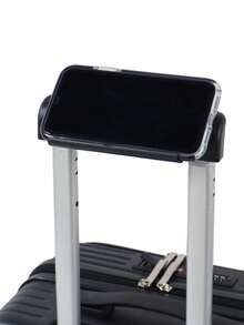 1個帶有 Usb 充電口、杯架和掛鉤的耐用行李箱,大容量旅行箱,男女孩子皆可使用,非 Tas 密碼鎖,密碼鎖行李箱,是禮物的理想選擇 - 灰色 - 查看 4