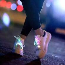 RGB Led Light Up Shoelaces With Multicolor Flashing Shoe Laces For Night Party,