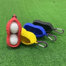 1入組雙球高爾夫球套鑰匙扣袋,高爾夫球儲物袋,戶外練習球袋 - 藍色 - 查看 4