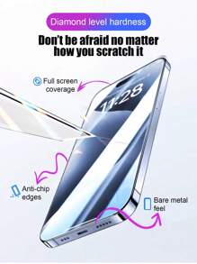 3pcs IPhone Anti-Peeping Tempered Film Privacy Protection Film, Compatible With IPhone16/ 15/14Pro Max/14/13 Pro Max/12, Comprehensive Protection Of Screen Privacy, High-Definition Anti-Fall Protective Film, Eye-Protecting Mobile Phone Film, Compatible With Iphone X-15 Series Gift For Birthday, Family, Friends Tempered Glass, Anti-Spy, Phone Screen Protector, Phone Accessories