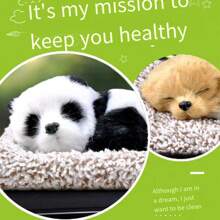 1pc Brown Charles Style Car/Home Decoration Simulation Dog Activated Carbon Eliminate Formaldehyde Odor, Cute New Design - Brown Charlie - View 8