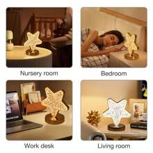 1入現代簡約風格的星月形桌燈裝飾,適用於野營、派對、夜光氛圍等,帶有觸控開關的溫暖白光,適用於臥室、客廳、讀書間、家庭影院,是家人、朋友或伴侶的絕佳禮物 - 彩色 - 查看 12