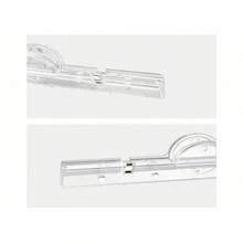 1pc Magnetic Transparent Clip For Documents And Receipts, Practical Helper For Home And Office Use, Suitable For Fridge - White - View 7