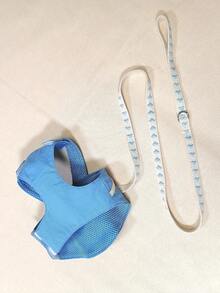 Heart Shaped Sail Pet Chest And Back Traction Set (For Cats And Dogs) - Baby Blue - View 8
