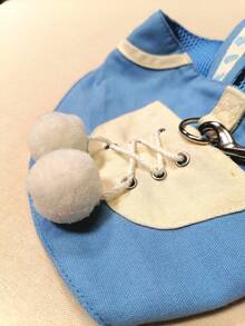 Heart Shaped Sail Pet Chest And Back Traction Set (For Cats And Dogs) - Baby Blue - View 9