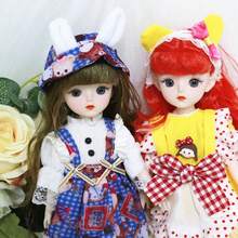 1pc 30cm Delicate And Cute Doll, Anime Style With Bjd Articulation Points. Can Be Used As Indoor Table Decoration, Or As A Birthday Gift For Princess Lovers. - Orange - View 3
