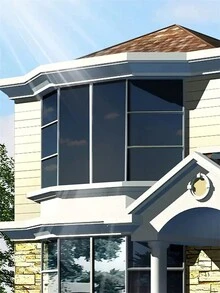 1 Roll 50% VLT Black Car Window Foils Tint Tinting Film Roll Car Auto Home Window Glass Summer Solar UV Protector Sticker Films - Black - View 5