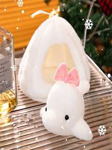 1pc Snow Nest With Stuffed Animal Undetachable String For Polar Bear, Penguin Or Beluga Whale Plush Toy, Home Decoration, Birthday/Valentine's/Festival Gift - Pink - View 8