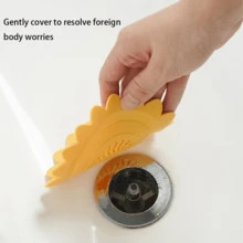 1入藍色創意向日葵設計矽膠排水孔蓋和除臭墊,浴室抗菌防蟲解決方案 - 藍色 - 查看 9