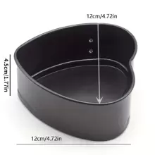 1 Pièce Moule À Gâteau Détachable En Forme De Cœur (4''), Moule À Ressort Antiadhésif Pour Cheesecake, œufs Frits, Moule À Pudding, Moule À Gâteau À Étages, Gâteaux De Mariage, Et Plus Encore - Fond Amovible, Ensembles De Batterie De Cuisine Étanches À La Fuite, Outils De Cuisson, Accessoires De Cuisine