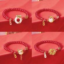 'NaFu' New Chinese Style Classic Dragon Bracelet Auspicious Luck Benediction Dragon New Year Gift - 8mm - View 8